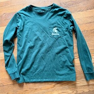 MSU Forest Green long sleeve